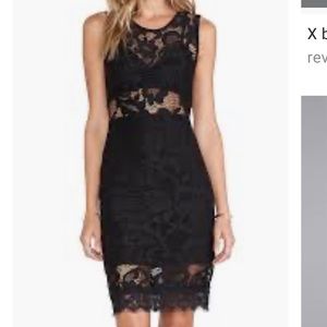 NWT Revolve NBD Black lace mini dress